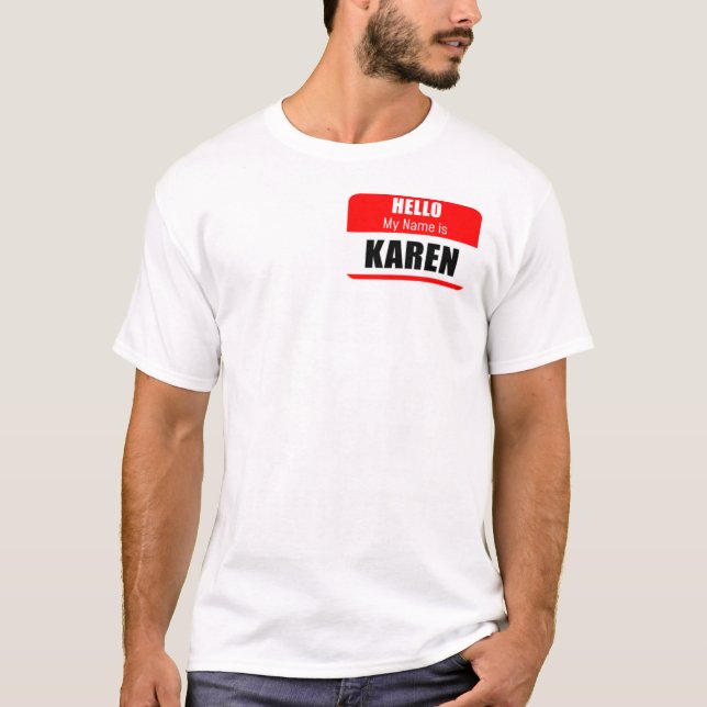Karen Halloween-Kostüm, sprechen Sie mit dem M T-Shirt (Vorderseite)