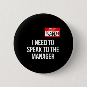 Karen Kostüm Halloween kann ich mit dem Manager sp Button