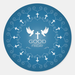 Karfreitag Runder Aufkleber