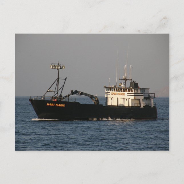 Kari Marie, Crab Boat in Dutch Harbour, AK Postkarte (Vorderseite)