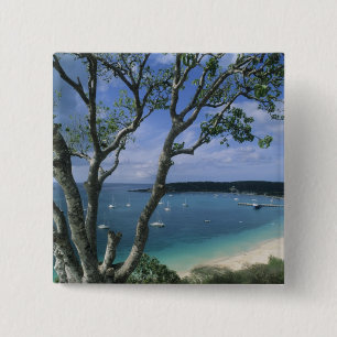 Karibik, Anguilla Island, Road Bay Harbour. Button