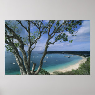Karibik, Anguilla Island, Road Bay Harbour. Poster