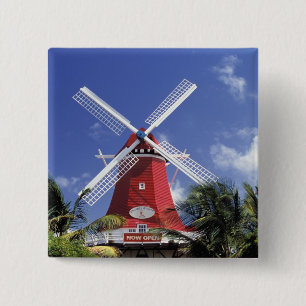Karibik, Aruba. Alte Mühle, umgebaut in 'Mühle Button
