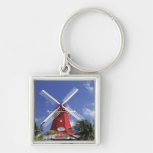 Karibik, Aruba. Alte Mühle, umgewandelt in "Mühl Schlüsselanhänger