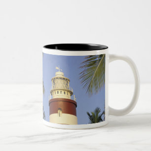 Karibik, Bahamas, Abaco, Elbow Cay. Hopetown Zweifarbige Tasse