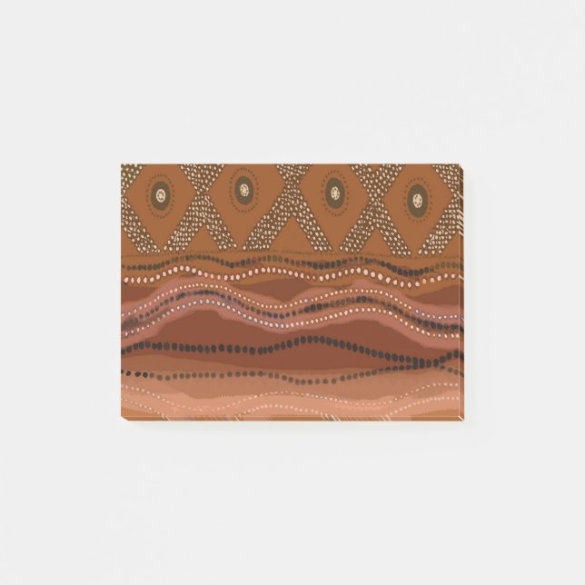 Karibik Batik - Klein Post-it Klebezettel (Vorderseite)