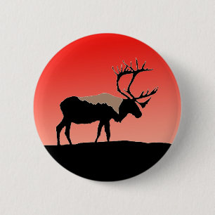Karibik bei Sunset - Original Wildlife Art Button