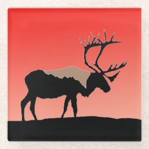 Karibik bei Sunset - Original Wildlife Art Glasuntersetzer