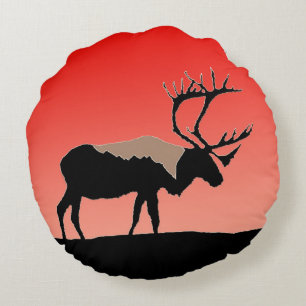 Karibik bei Sunset - Original Wildlife Art Rundes Kissen