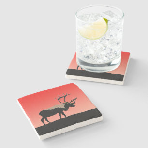 Karibik bei Sunset - Original Wildlife Art Steinuntersetzer
