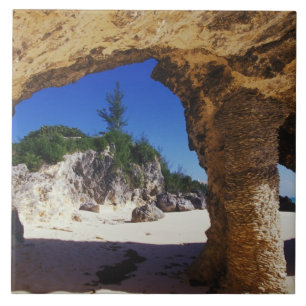 Karibik, Bermuda, Tucker's Town. Natürlich Fliese
