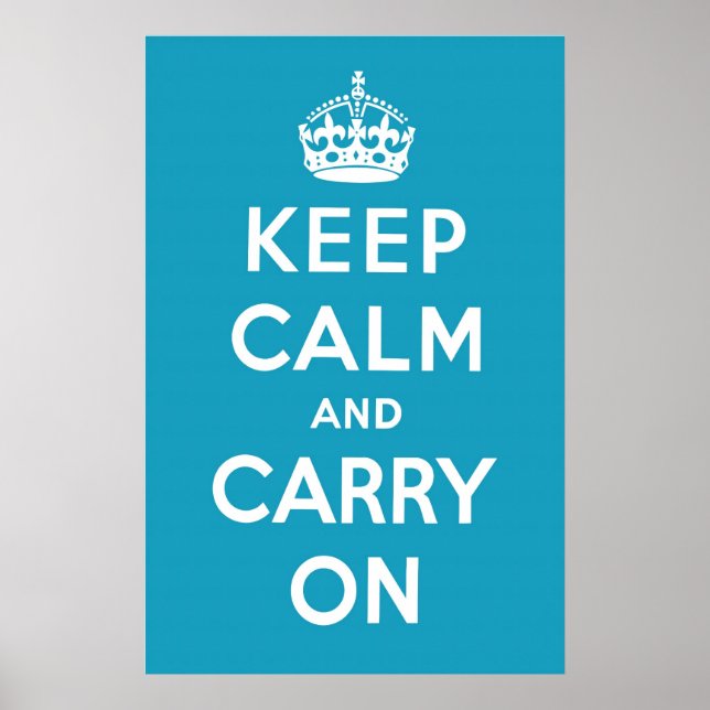 Karibik Blau Poster (Vorne)