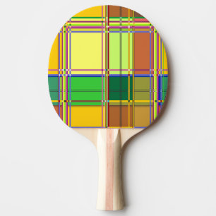 Karibik Buntes Stoff Madras Karo Tischtennis Schläger