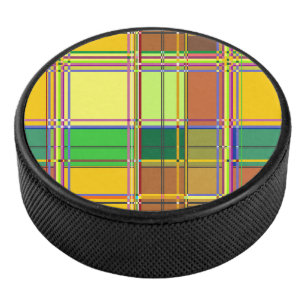Karibik Buntes Tuch Madras Kariert Eishockey Puck