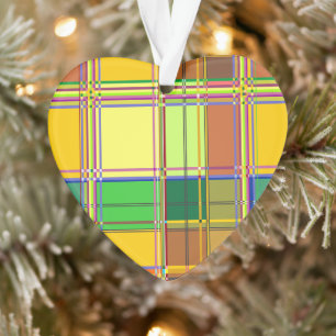 Karibik Buntes Tuch Madras Kariert Ornament