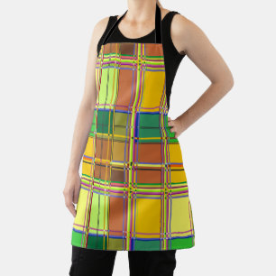 Karibik Buntes Tuch Madras Kariert Schürze