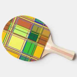 Karibik Buntes Tuch Madras Kariert Tischtennis Schläger