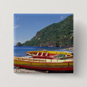 Karibik, BWI, St. Lucia, Segelboote, Soufriere. Button