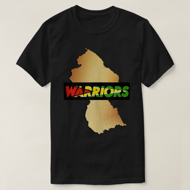 Karibik Cricket Guyana Krieger Guyana T-Shirt (Design vorne)