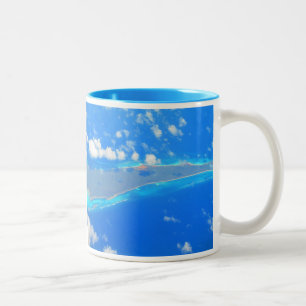 KARIBIK-DOPPEL-SCHUSS-TASSE ZWEIFARBIGE TASSE