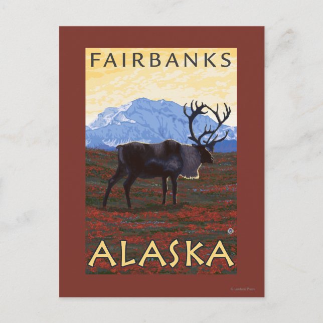 Karibik - Fairbanks, Alaska Postkarte (Vorderseite)