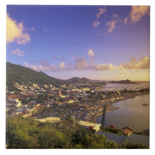 Karibik, Französisch-Westindien, St. Martin. Fliese