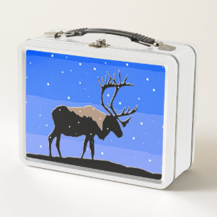 Karibik im Winter - Original Wildlife Art Metall Brotdose