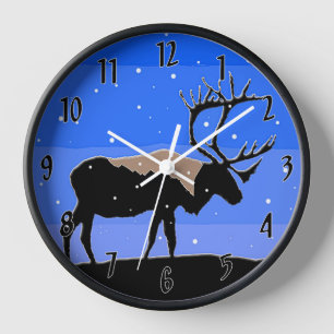 Karibik im Winter - Original Wildlife Art Uhr