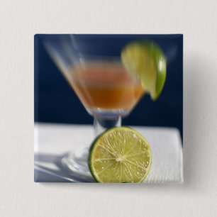 Karibik, Jungferninseln. Tropischer Rum-Punsch, Button