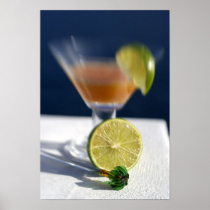 Karibik, Jungferninseln. Tropischer Rum-Punsch, Poster