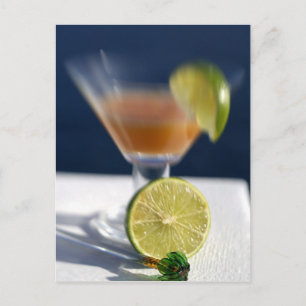 Karibik, Jungferninseln. Tropischer Rum-Punsch, Postkarte