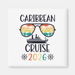 Karibik-Kreuzfahrt 2026 Urlaubsreise passende Fami Magnet