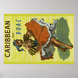 Karibik-Reiseposter Poster