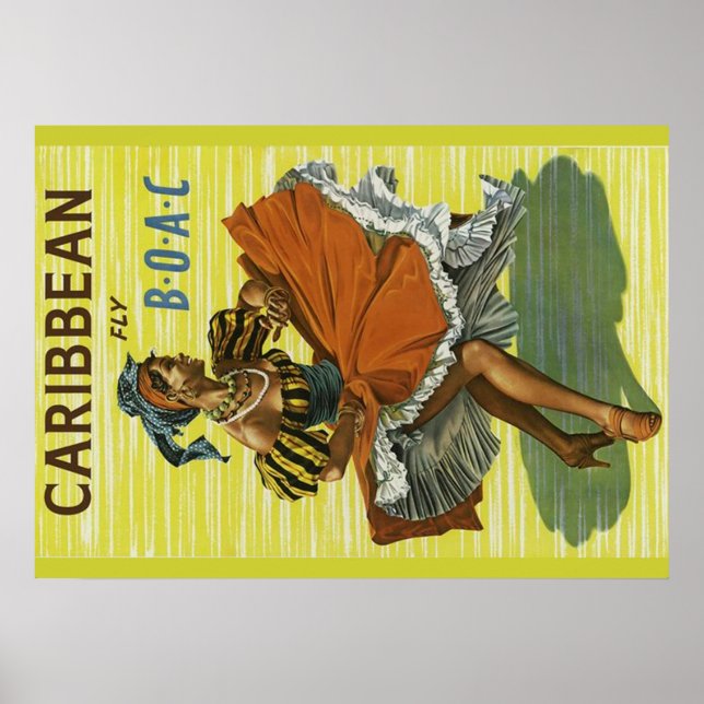 Karibik-Reiseposter Poster (Vorne)