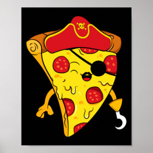 Karibik-Seeräuber-Toddlers-Jungen-Pizza Poster