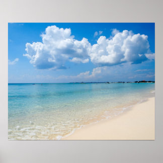 Karibik - Seven Mile Beach - Kaimaninseln Poster