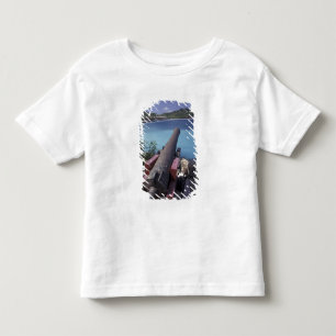 KARIBIK, St. Barts, Kanone zielt in die Bucht von Kleinkind T-shirt