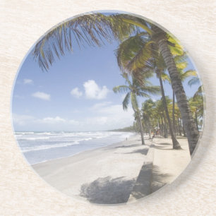 Karibik - Trinidad - Manzanilla Beach an Sandstein Untersetzer