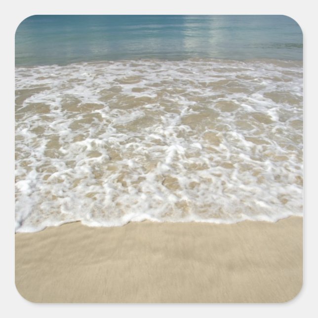 Karibik, U.S. Jungfrau Islands, St.Thomas, 2 Quadratischer Aufkleber (Vorderseite)