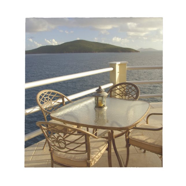 Karibik, U.S. Jungfrau Islands, St. Thomas Ansehen Notizblock (Vorderseite)