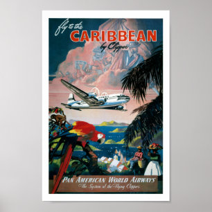 Karibik Ungediegene Vintage Fotos Alte Ästhetik Poster