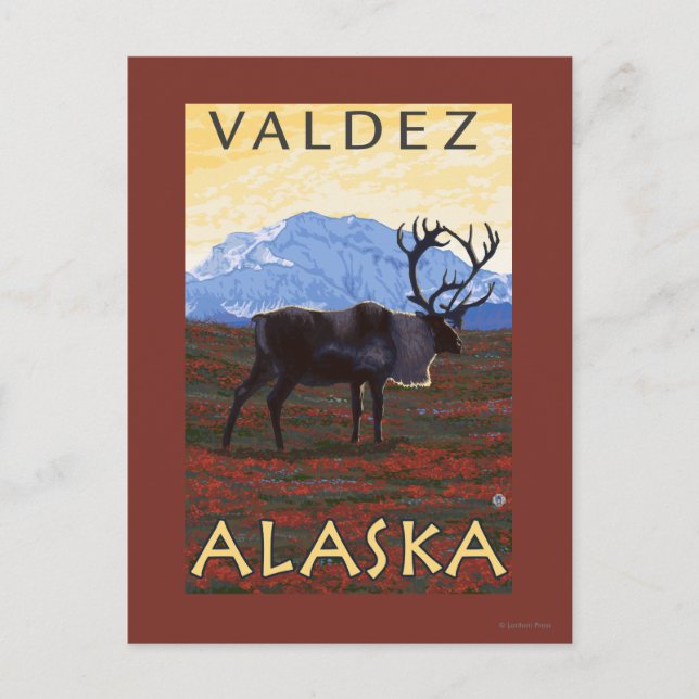Karibik - Valdez, Alaska Postkarte (Vorderseite)