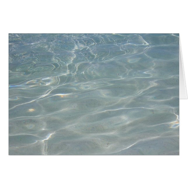Karibik Wasser Abstrakt blauer Natur (Vorderseite (Horizontal))