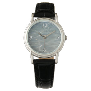 Karibik Wasser Abstrakt blauer Natur Armbanduhr