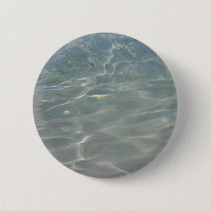 Karibik Wasser Abstrakt blauer Natur Button