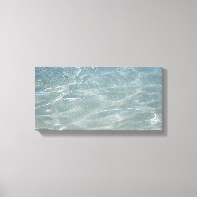 Karibik Wasser Abstrakt blauer Natur Leinwanddruck (Vorderseite)