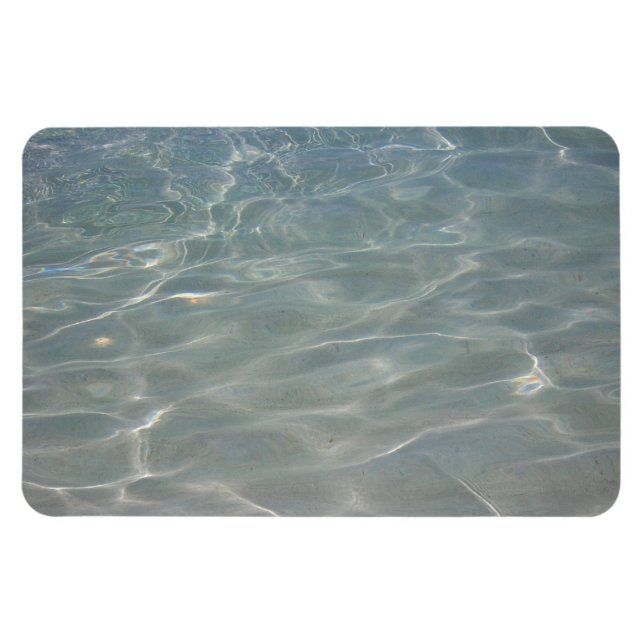 Karibik Wasser Abstrakt blauer Natur Magnet (Horizontal)