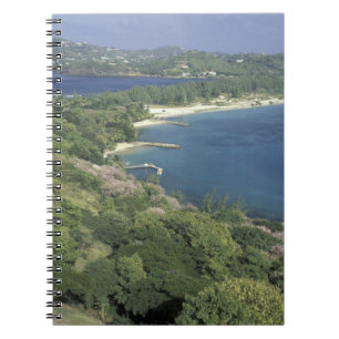 Karibik, Westindien, St. Lucia. Ansicht Notizblock