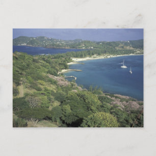 Karibik, Westindische Inseln, St. Lucia. Ansicht v Postkarte