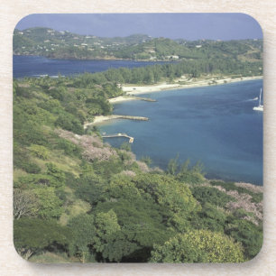 Karibik, Westindische Inseln, St. Lucia. Ansicht v Untersetzer